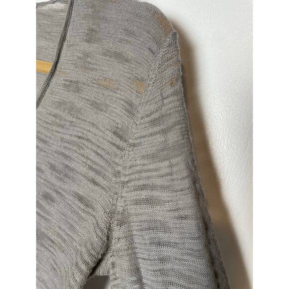 Helmut Lang Assymetric Mesh-Net Top Womens M Wool Alpaca Fairy Grunge Shirt - Picture 5 of 16